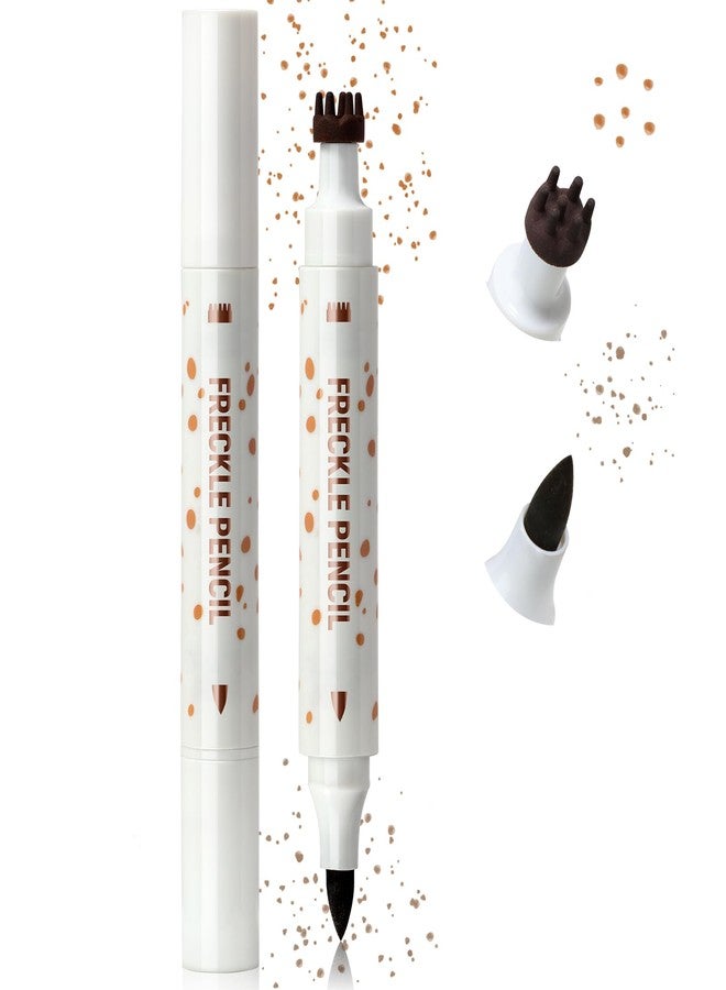 Noerrors Freckle Pen Stamp 2 in 1 for Natural Lifelike Faux Freckle, Dual Ended Freckles Stamp & Precise Pen, Waterproof Fake Freckles Stain Marker for Sunkiss Makeup #01 Light - Image 1